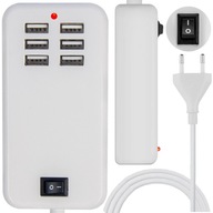 Univerzálna 30W sieťová USB nabíjačka telefónu x6