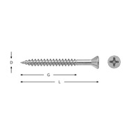 Skrutka do drevotriesky 3,9X30 FZB 1000ks VSB