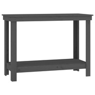vidaXL Pracovný stôl Sivý 110x50x80 cm Pevný