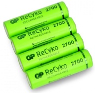 4x R6 AA GP ReCyko 2700 Series 2600 mAh batéria