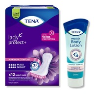 TENA LADY MAXI špecializované nočné vložky 12 ks telový balzam 20 ml