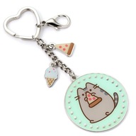 PUSHEEN s kľúčenkou PIZZA s karabínkou a visačkami, SUPER