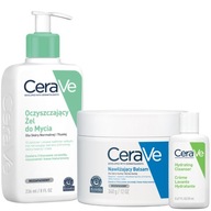 CeraVe Cleansing Set prací gél 236ml, hydratačný balzam 340g