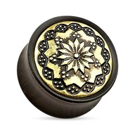 Drevená zátka - Floral Tribal 8 mm