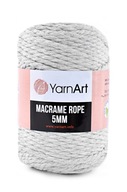 YarnArt Macrame Lano 5 mm 756 svetlosivé