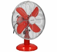 Stolný ventilátor 30 cm červený