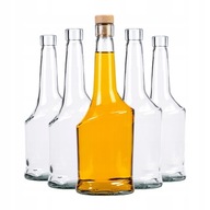 5x Aisha Bottles 500 ml S KORKOM na tinktúru šťavy