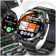 PÁNSKE HODINKY SMARTWATCH PÁNSKE HODINKY POLSKÉ VOLATOVÉ MENU SÚPRAVA 3 REMIENKOV + SLÚCHADLÁ