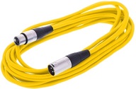 XLR - XLR kábel mikrofónu - 6 m žltý