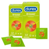 DUREX Arouser kondómy 24 rebrovaný SET