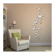 3D samolepky na stenu Mirror Butterflies 25s