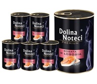 DOLINA NOTECI PREMIUM LOSOS vlhké krmivo pre mačky 6x400g BEZ ZRNÍN