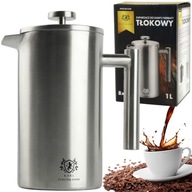 PIESTOVÝ SVORNÍK NA KÁVU A ČAJ KÁVOVAR 1000ml FRENCH PRESS