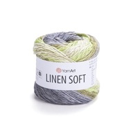 YarnArt Linen Mäkká priadza / 100 g / ľan viskóza bavlna / 7414 / zmes