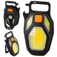 LED COB LAMPA OTVÁRAČ NA KĽÚČENKU MAGNET USB SVATEĽKA MINI VRECKA SILNÁ