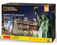 3D puzzle. Empire State Building. Kubická zábava