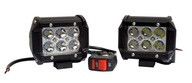 CREE LED halogény 2 x 40 Watt 8000 LM pre štvorkolku alebo motocykel + vypínač