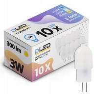 10x G4 SMD 3W mini stmievateľná LED žiarovka 230V NW