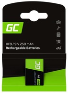 BATÉRIA 9V HF9 250mAh GREEN CELL