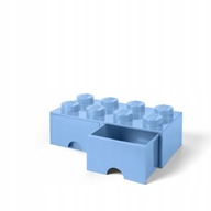 LEGO BOX SO ZÁSUVKAMI BLOK 8 SVETLOMODRÝ