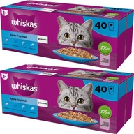 WHISKAS SACHETS KRMIVO PRE MAČKY RYBIA PRÍCHUŤ 80x85g