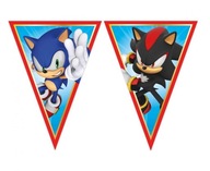 Papierový banner SONIC Rýchly ako zástava blesku 230 cm