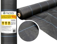 Hrubá záhradná agrotextília ČIERNA 1,1x50m 90g mat