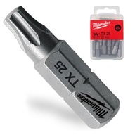 BIT DO SKRUTKOVAČOV TX25 25ks TORX MILWAUKEE