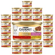 Purina Gourmet Gold Food hovädzie a kuracie mäso 24x85g