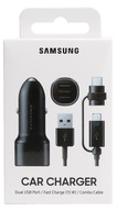 ORIGINÁLNA NABÍJAČKA DO AUTOMOBILKU SAMSUNG 15w 2XUSB + kábel