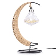 Dekoratívna lampa lampáš LED mesiac boho lampáš