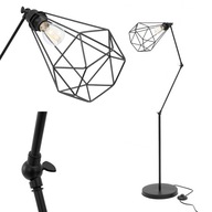 BLACK LOFT ČIERNA STOJNÁ LAMPA RENO