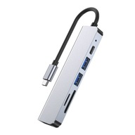 SUPERO HUB ADAPTÉR USB-C HDMI USB 6-IN-1