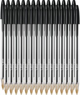 BALLPOINT BLACK 1mm BIC CRISTAL MEDIUM ORIGINAL x 30