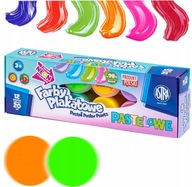 Astra pastelové farby na plagáty 12 farieb x 20 ml (2 NEON)