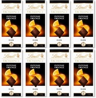 Lindt Excellence horká čokoláda pomaranč 100g x8