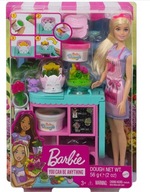 Barbie Set kvetinárstvo bábika + doplnky GTN58