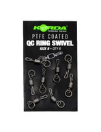 Korda PTFE QC Ring Obrtlík veľkosť 8 Obrtlík s krúžkom