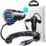 JOYROOM NABÍJAČKA DO AUTOMOBILKU 3V1 USB C KÁBEL 1,5M