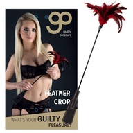 Guilty Pleasure FEATHER CROP BLACK/RED Dlhé perie, červeno-čierne BDSM