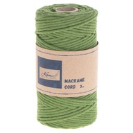 Macrame bavlnená šnúra 3 mm krútená bavlna 100