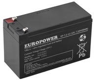 EUROPOWER AGM BATÉRIA 12V 7,2Ah UPS ALARM