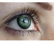 Farebné šošovky, zelené, efekt zväčšenia očí, nula a sila, 2 ks
