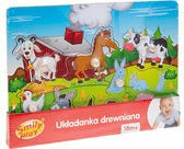 Drevené puzzle Farma