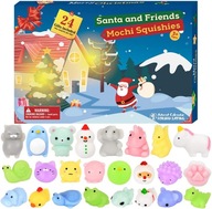 ADVENTNÝ KALENDÁR Mochi Animals Squishy TOYS