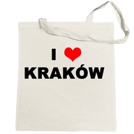 Potlač nákupnej tašky I Love Kraków