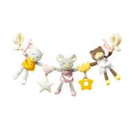 BABYONO Toy - reťaz na kočík BALLERINAS