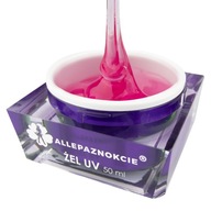 Jelly gél na stavbu nechtov - ružové sklo 50 ml