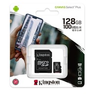 KINGSTON FAST MICRO SD KARTA 128GB + SD ADAPTÉR