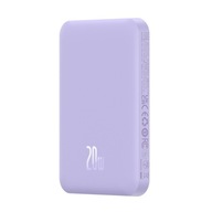 Mini power banka 5000mAh 20W + USB-C kábel 20V / 3A fialový